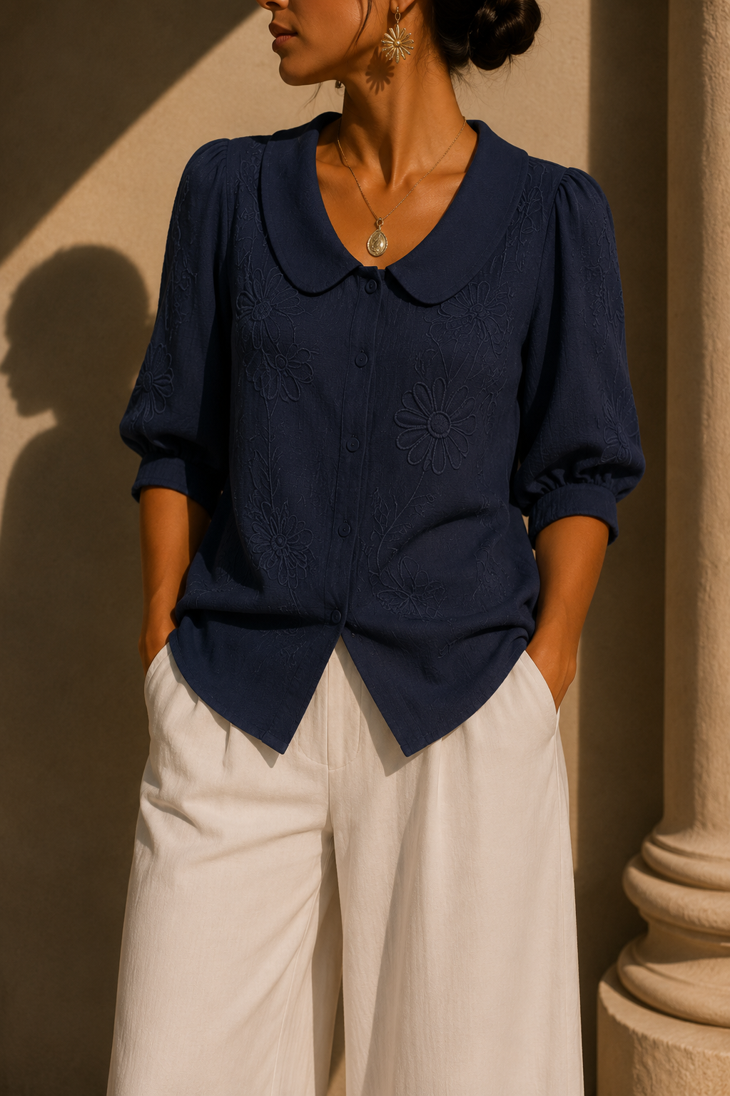 Camiseta Azul - vista delantera