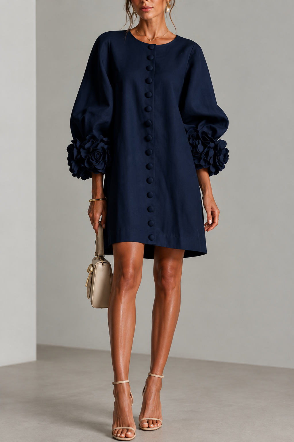 Vestido Mini - Azul Marino