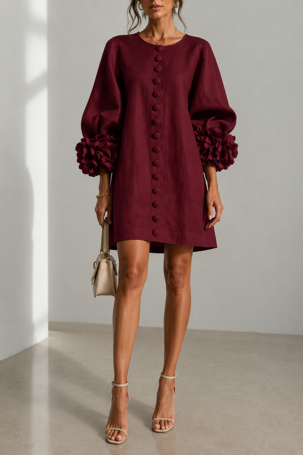 Vestido Mini - Granate