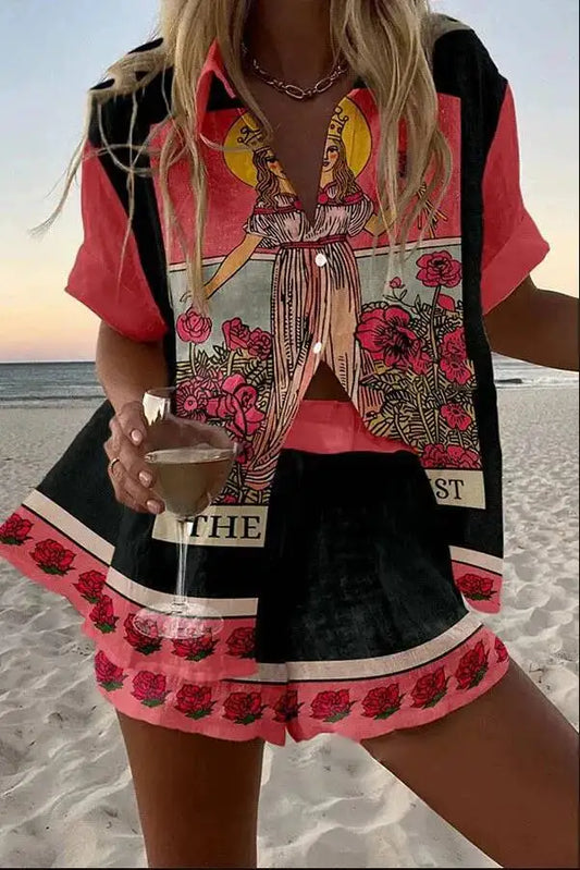 Conjunto boho estampado 01