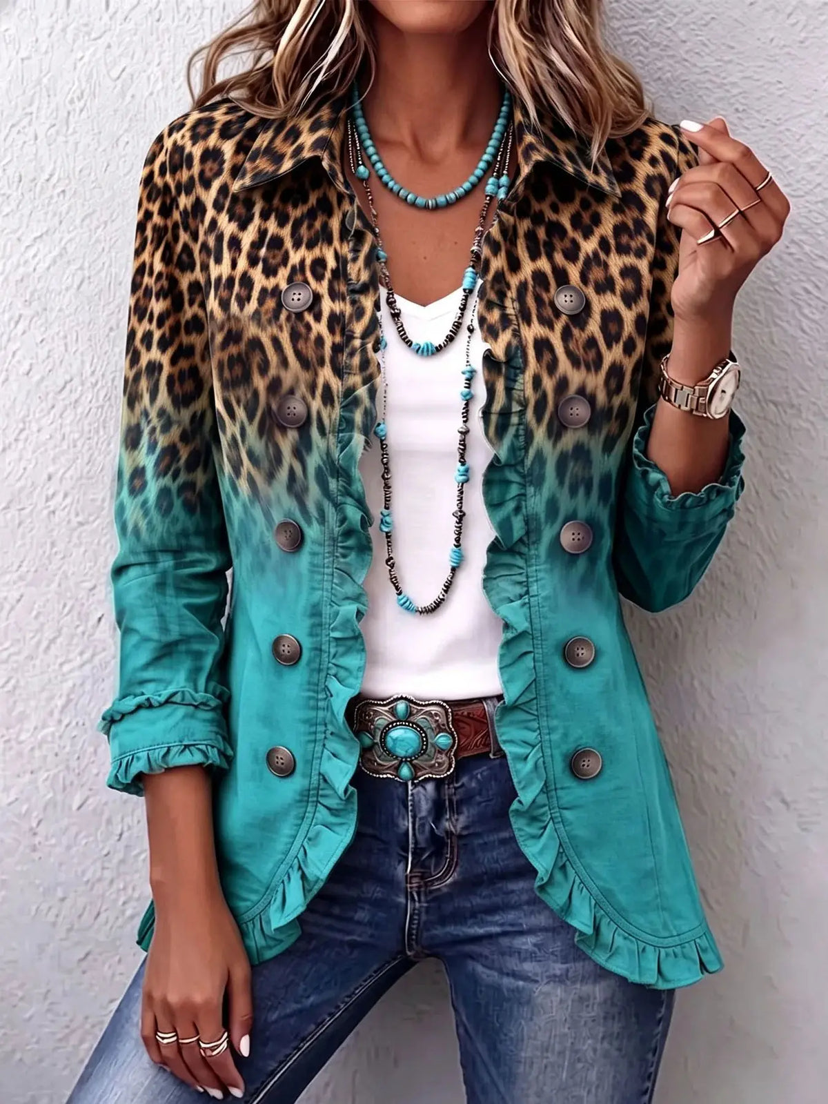 Chaqueta Leopardo Estampado 01