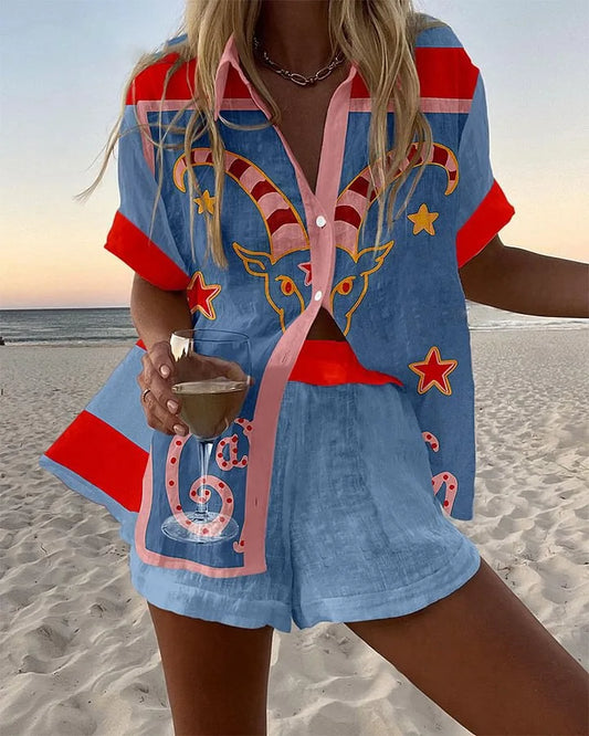 Conjunto Boho Estampado 34
