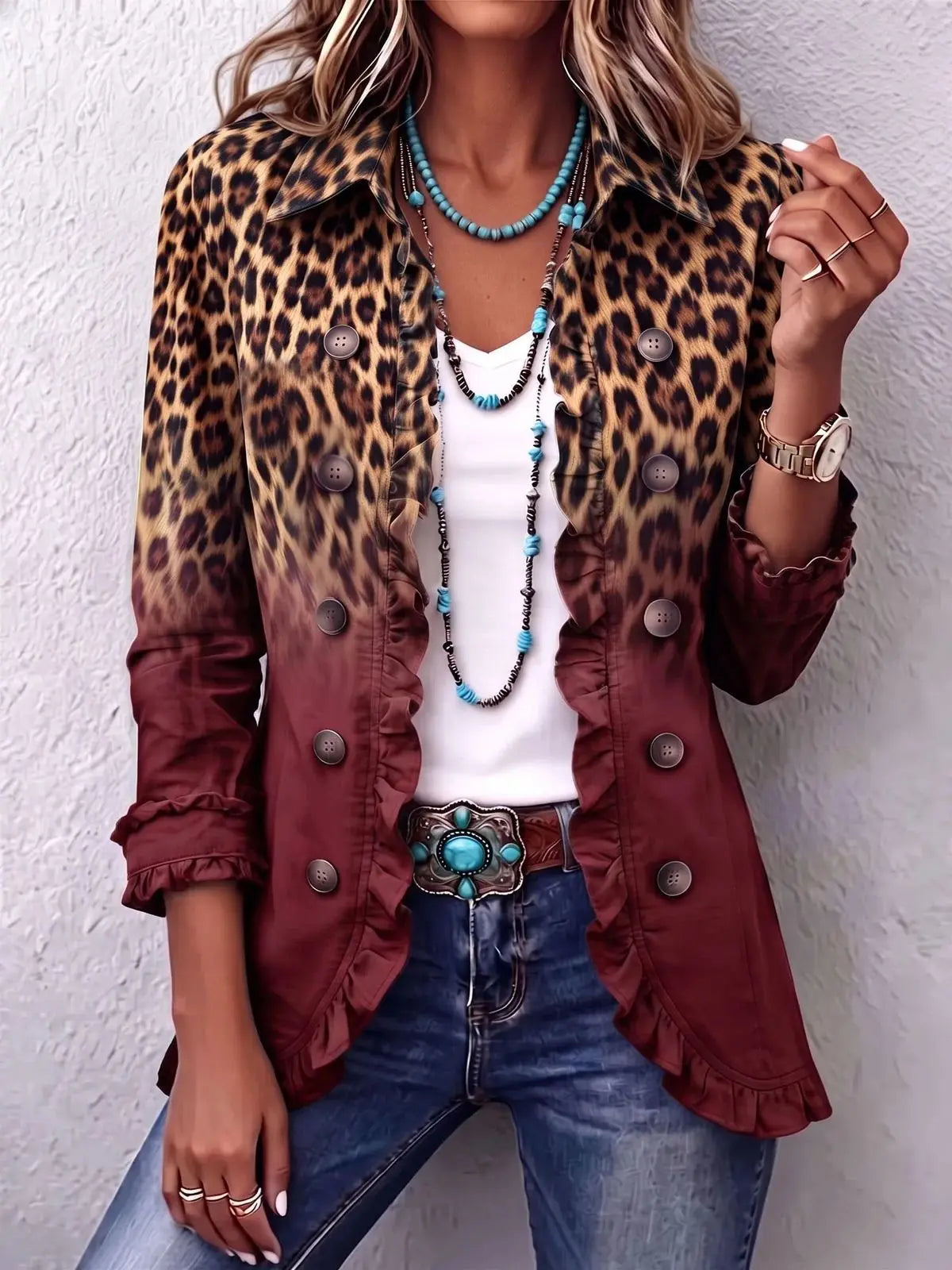 Chaqueta Leopardo Estampado 02