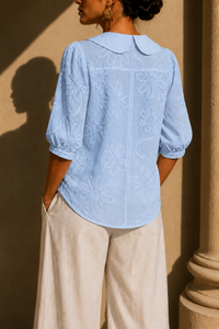 Camiseta Azul Clarita - vista trasera