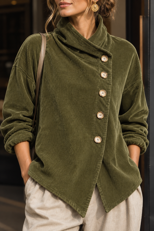 Chaqueta de Pana - Verde