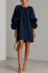 Vestido Mini - Azul Marino