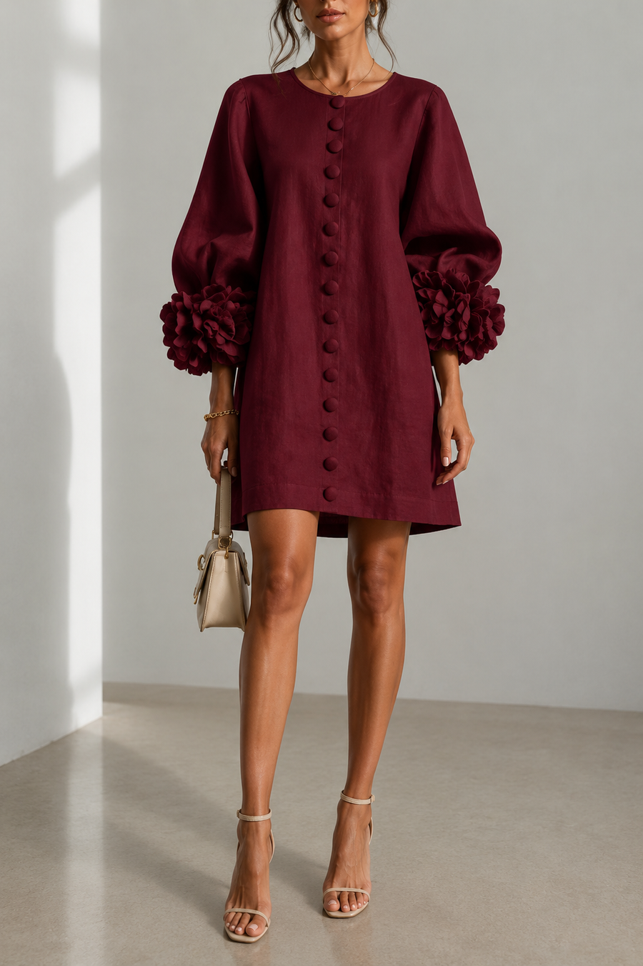 Vestido Mini - Granate
